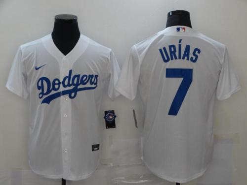 Los Angeles Dodgers 7 Julio Urias White 2020 Cool Jersey