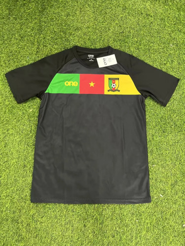 Fans Version 2022 World Cup Cameroon Black Soccer Training Jersey