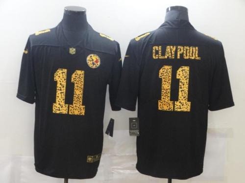 Pittsburgh Steelers 11 CLAYPOOL Black Leopard Vapor Untouchable Limited Jersey