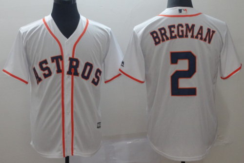 2019 Houston Astros # 2 BREGMAN Whith  MLB Jersey