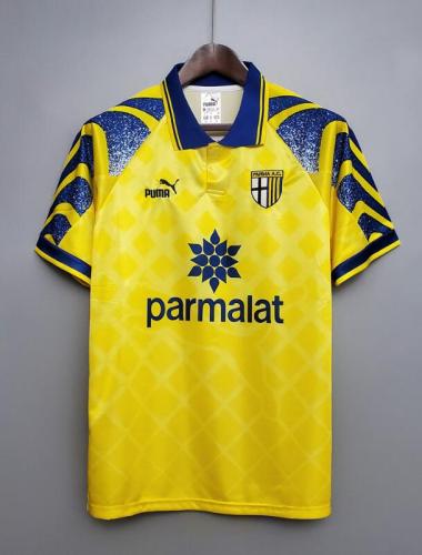 Retro Jersey 1995-1997 Parma Yellow Soccer Jersey Vintage Football Shirt