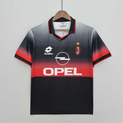 Retro Jersey 1995-1996 AC Milan Black/Red Soccer Training Jersey