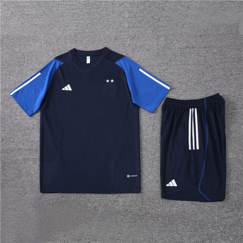 Adult Uniform 2023-2024 Algeria Borland Soccer Training Jersey and Shorts