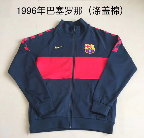Retro Jacket 1996 Barcelona Blue/red Soccer Jacket