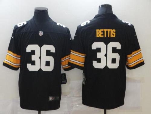 Pittsburgh Steelers 36 BETTIS Black NFL Jersey