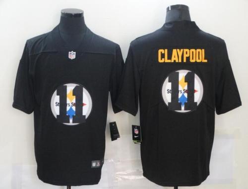 Pittsburgh Steelers 11 CLAYPOOL Black Shadow Logo Limited Jersey