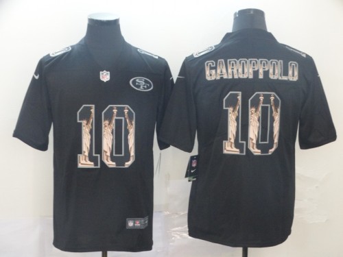San Francisco 49ers 10 GAROPPOLO Black Statue of Liberty Limited Jersey