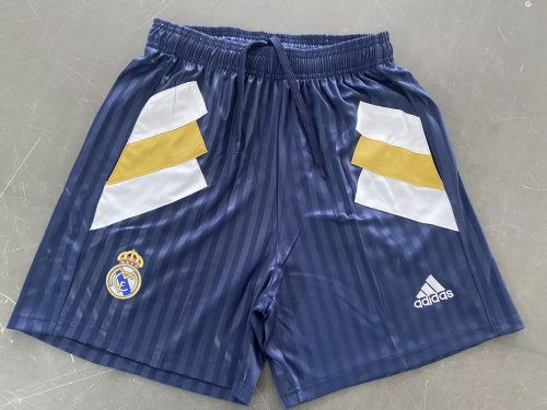 2023-2024 Real Madrid Icon Blue Soccer Shorts