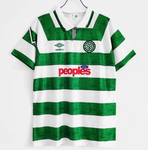 Retro Jersey  1991-1992 Celtic Home Green/White Soccer Jersey