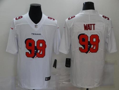 Texans 99 J.J. Watt White Shadow Logo Limited Jersey