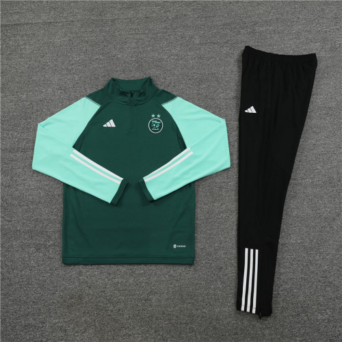 2023-2024 Algeria Green Soccer Training Sweater and Pants
