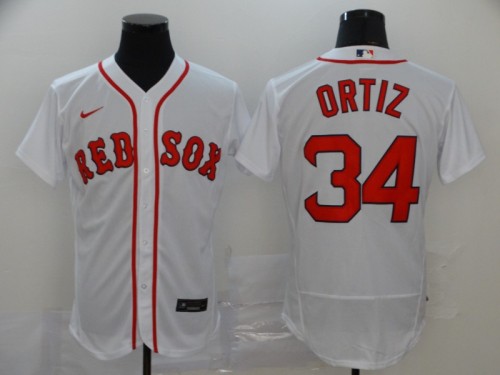 Boston Red Sox 34 ORTIZ White 2020 Flexbase Jersey