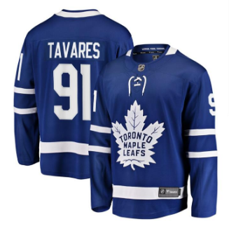 Men's Toronto Maple Leafs John Tavares Fanatics Branded Blue Home-Breakaway Player Jersey