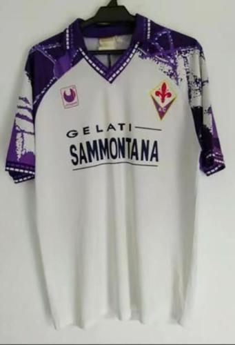 Retro Jersey 1994-1995 Fiorentina Away White Soccer Jersey