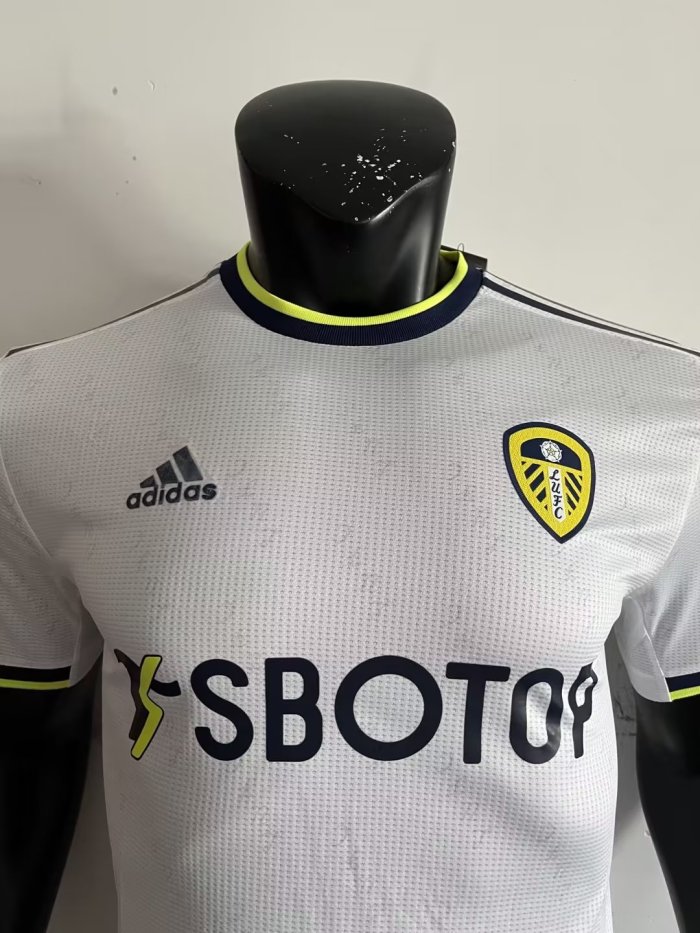 Player Version 2022-2023 Leeds United Home Soccer Jersey