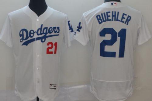 2019 Los Angeles Dodgers # 21 BUEHLER White MLB Jersey