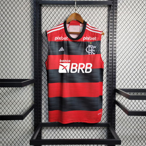 with all Sponor Logos Fans Version 2023-2024 Flamengo Soccer Training Vest
