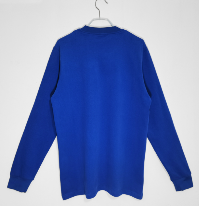 Long Sleeve Retro Jersey 1968 Manchester United Blue Vintage Soccer Jersey