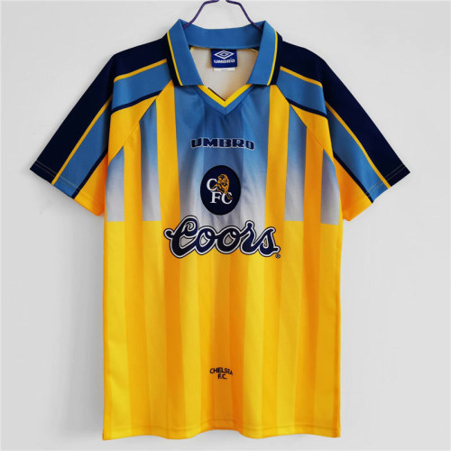 Retro Jersey 1995-1997 Chelsea Away Yellow Soccer Jersey