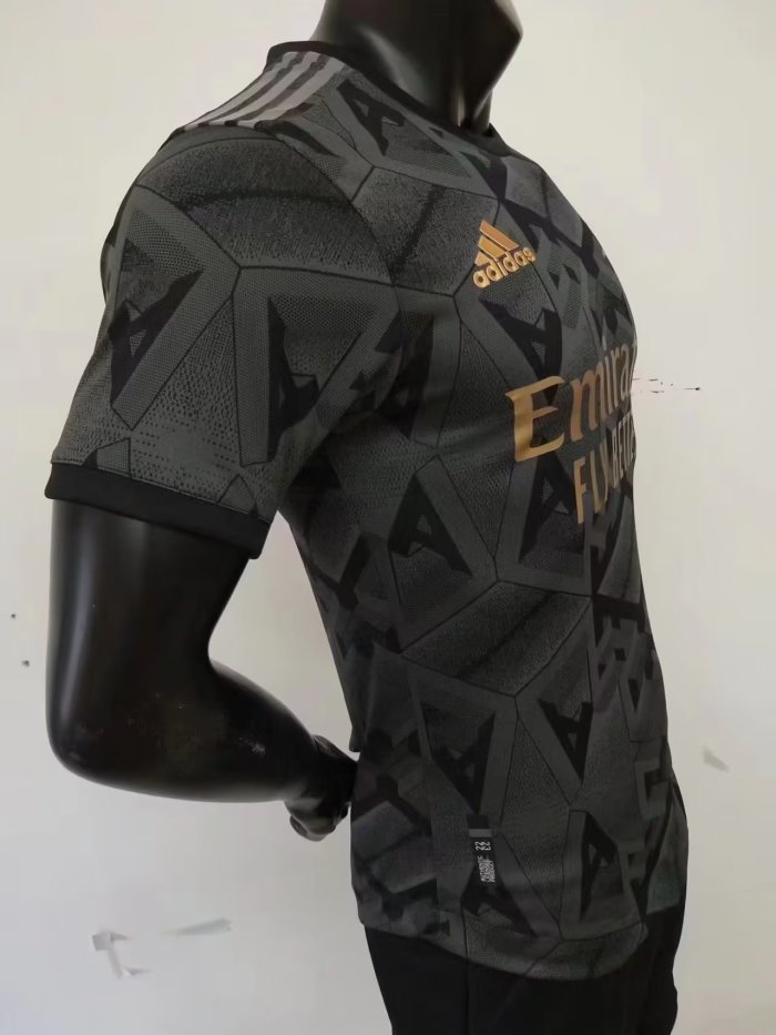 Player Version 2022-2023 Arsenal Away Black Soccer Jersey