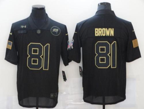Tampa Bay Buccaneers 81 BROWN Black NFL Jersey
