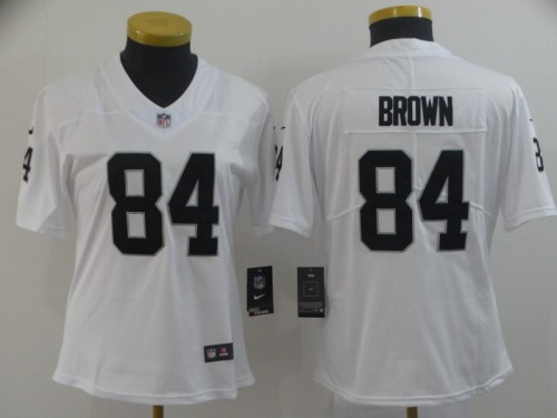 Oakland Raiders 84 Antonio Brown White Women Vapor Untouchable Limited Jersey