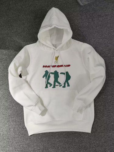 2022-2023 Liverpool White Soccer Hoodie