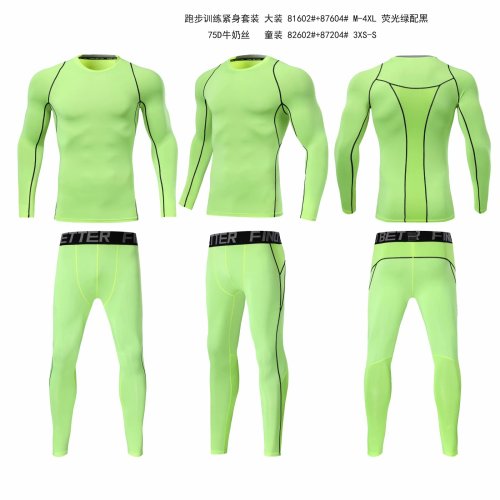 #81602 87604 Green Running Training Uniform