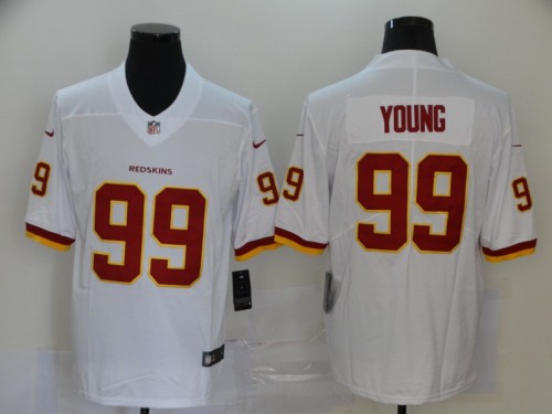 Washington Redskins 99 Chase Young White 2020 NFL Draft First Round Pick Vapor Untouchable Limited Jersey