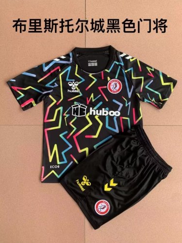 Adult Uniform 2022-2023 Bristol City Colorful Goalkeeper Soccer Jersey Shorts