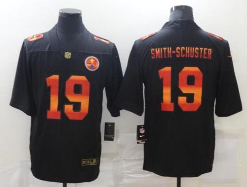 Pittsburgh Steelers 19 SMITH-SCHUSTER Black Colorful Fashion Limited Jersey