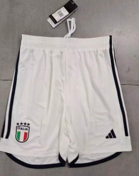 2023-2024 Italy Away White Soccer Shorts
