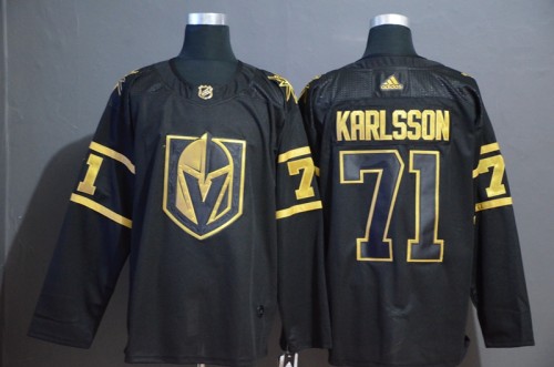 Vegas Golden Knights 71 William Karlsson Black With Special Glittery Logo Jersey