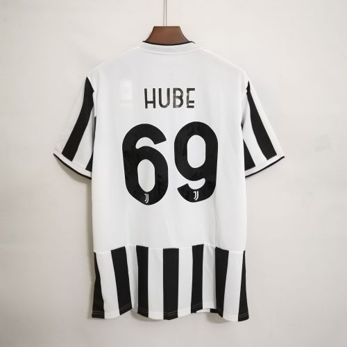 Fans Version 2021-2022 Juventus HUBE 69 Home Soccer Jersey