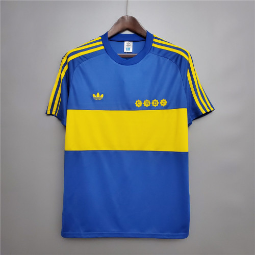 Retro Jersey 1981 Boca Juniors Home Soccer Jersey Vintage Football Shirt