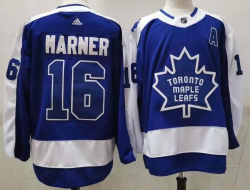 2020 Retro Jersey Toronto Maple Leafs 16 MARNER Blue NHL Jersey