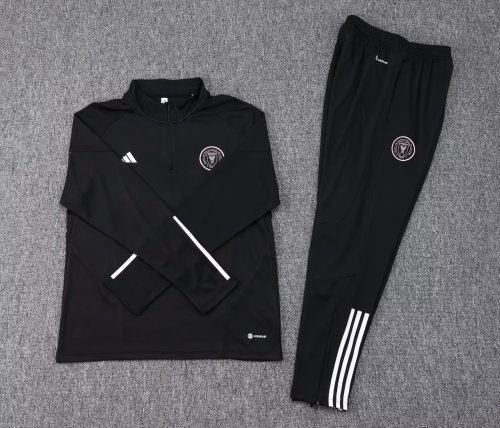 2023-2024 Inter Miami Black Soccer Training Sweater and Pants