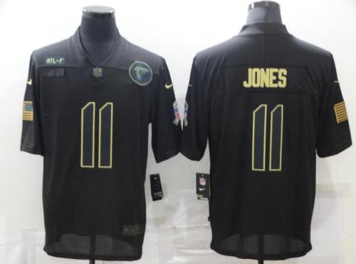 Falcons 11 Julio Jones Black 2020 Salute To Service Limited Jersey