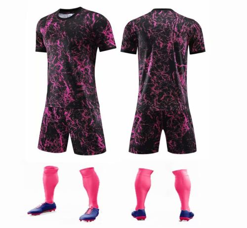 #201 202 203 Pink Blank Adult Uniform Soccer Jersey Shorts