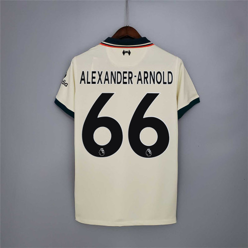 Fans Version 2021-2022 Liverpool ALEXANDER-ARNOLD 66 Away Soccer Jersey
