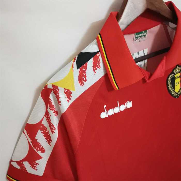 Retro Jersey 1995 BEL Home Soccer Jersey Vintage Football Shirt