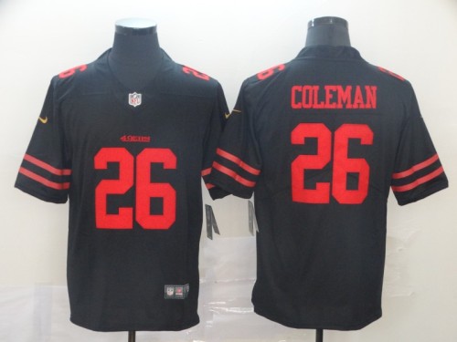 San Francisco 49ers 26 Tevin Coleman Black Vapor Untouchable Limited Jersey