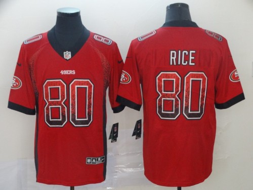 San Francisco 49ers #80 RICE Red NFL Jersey