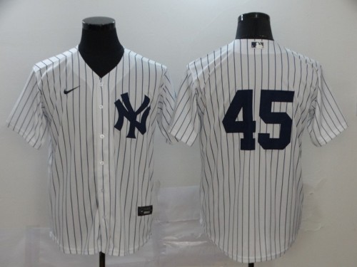 New York Yankees 45 Gerrit Cole White 2020 Cool Base Jersey