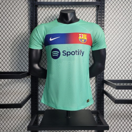 Player Version 2023-2024 Barcelona Blue Soccer Training Jersey