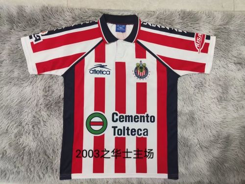 Retro Camisetas de Futbol 2003 Chivas Home Vintage Soccer Jersey