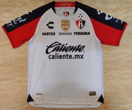 with All Sponor Logos Fans Version 2022-2023 Atlas Away White Soccer Jersey