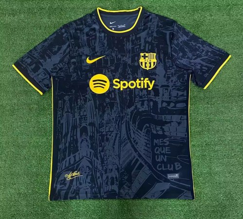 Fans Version 2023-2024 Barcelona Souvenir Editions Royal Blue Soccer Jersey