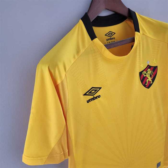 Fans Version 2022-2023 Sport Club do Recife Goalkeeper Yellow Soccer Jersey