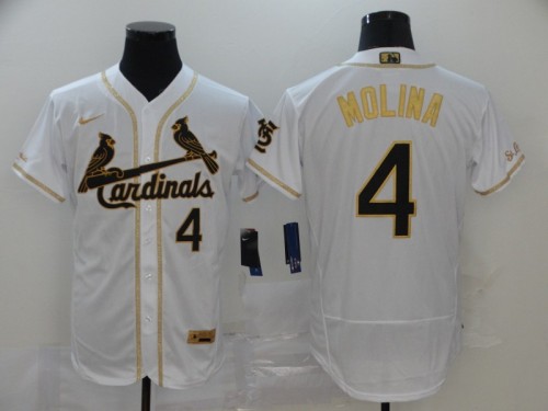 St. Louis Cardinals 4 MOLINA White 2020 Flexbase Jersey